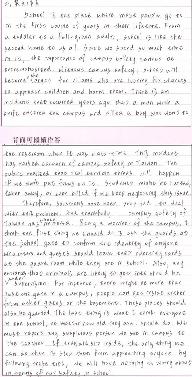 109指考英文作文佳作整理