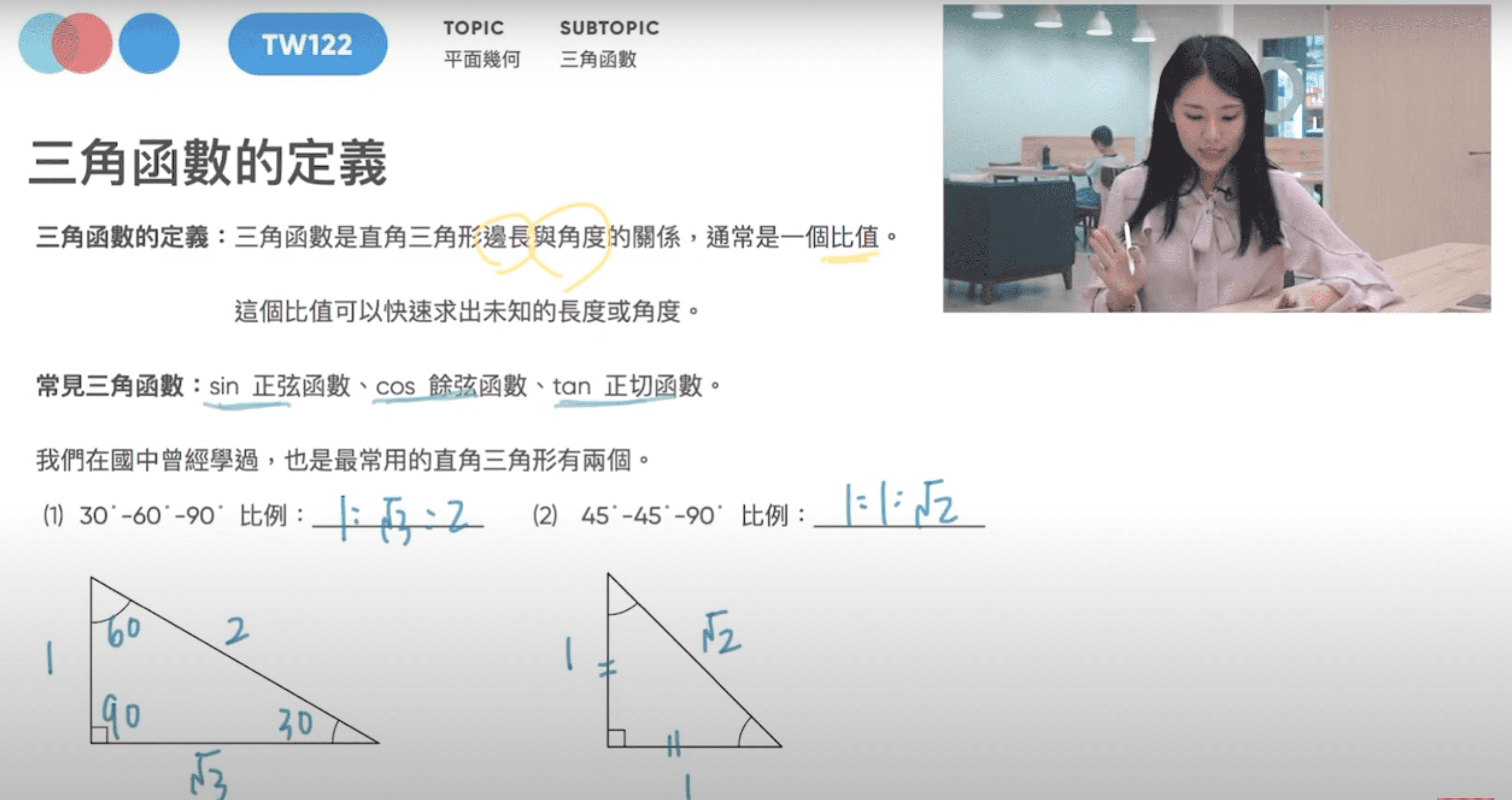 三角函數基礎必看！| 定義篇